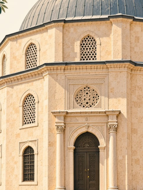 Zeichnung: Seyyid-Burhaneddin-Grabmal, Kayseri