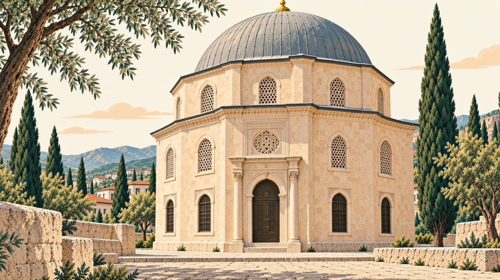 Seyyid Burhaneddin Tomb çizimi, Kayseri