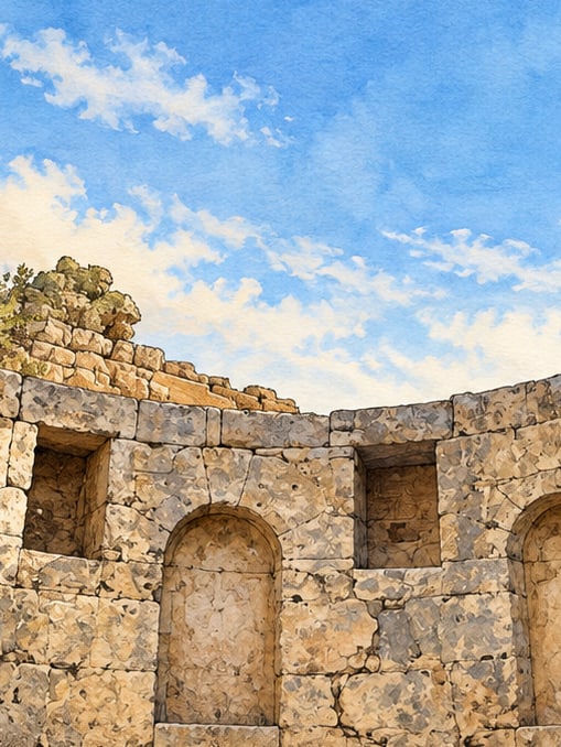 Zeichnung: Archäologisches Museum Side Arif Müfid Mansel, Antalya