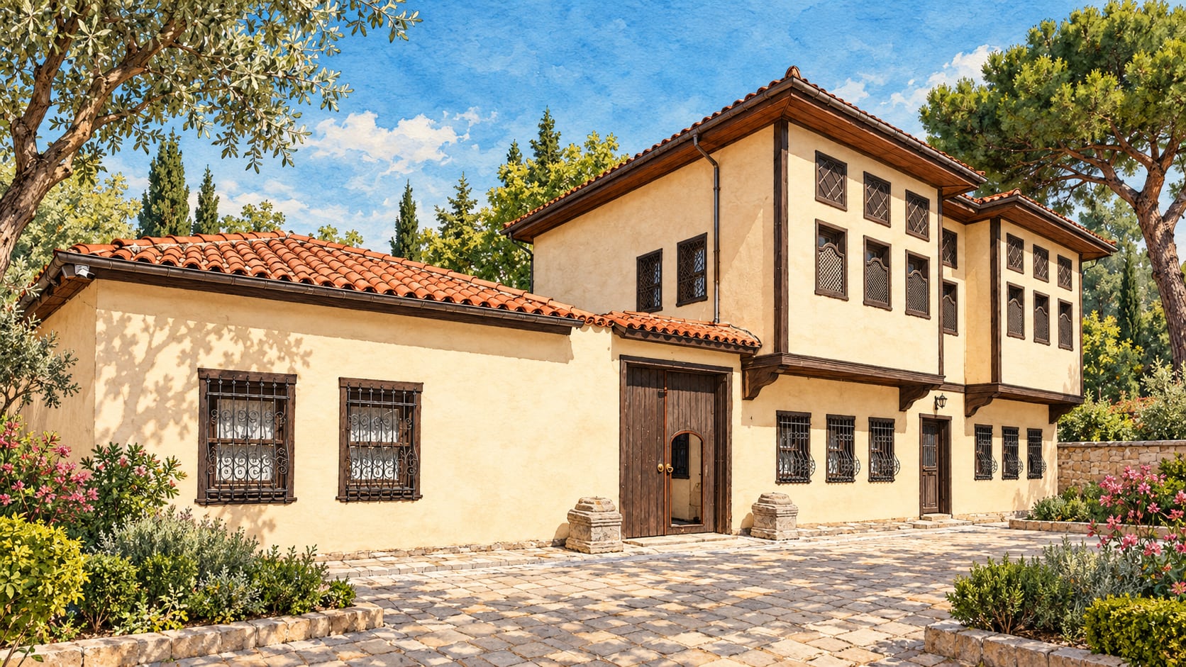 Sıdıka Erke Ethnography Museum çizimi, Balıkesir
