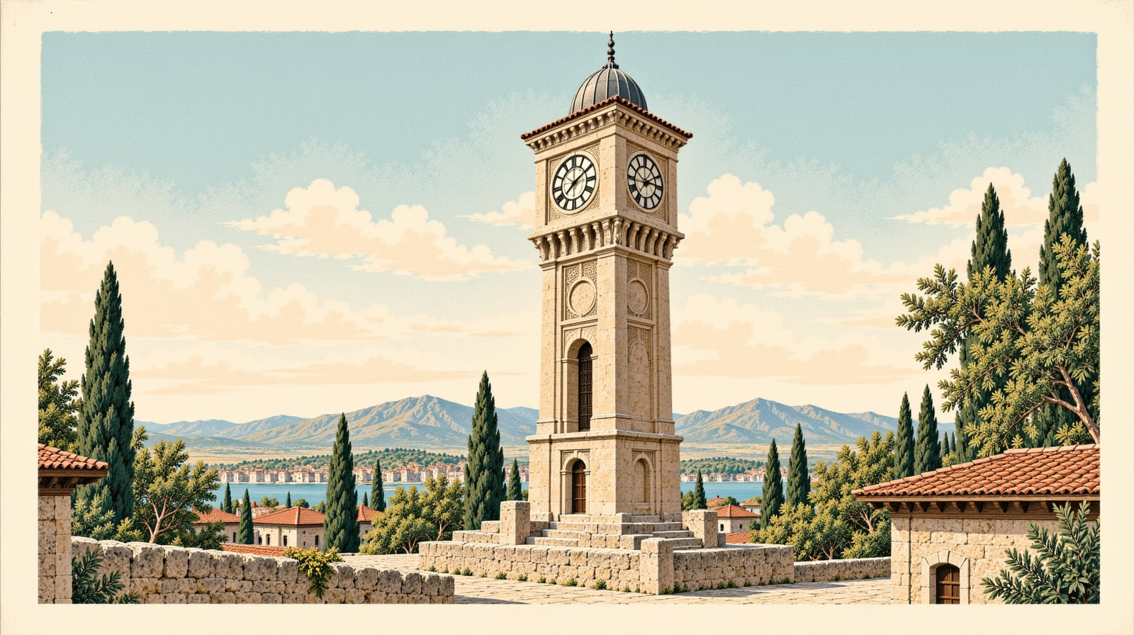 Clock Tower çizimi, Siirt