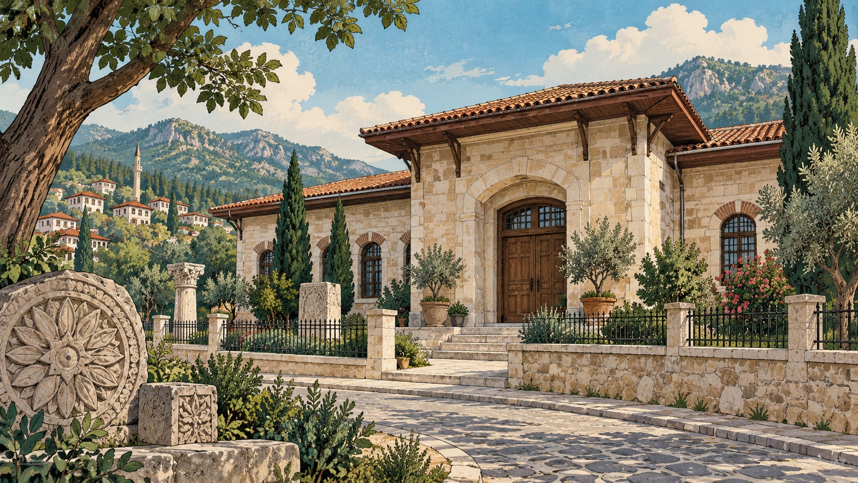 Simav City Museum çizimi, Kütahya