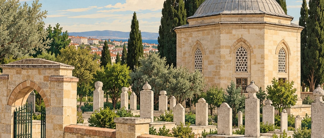 Sipahi Cemetery çizimi, Tekirdağ