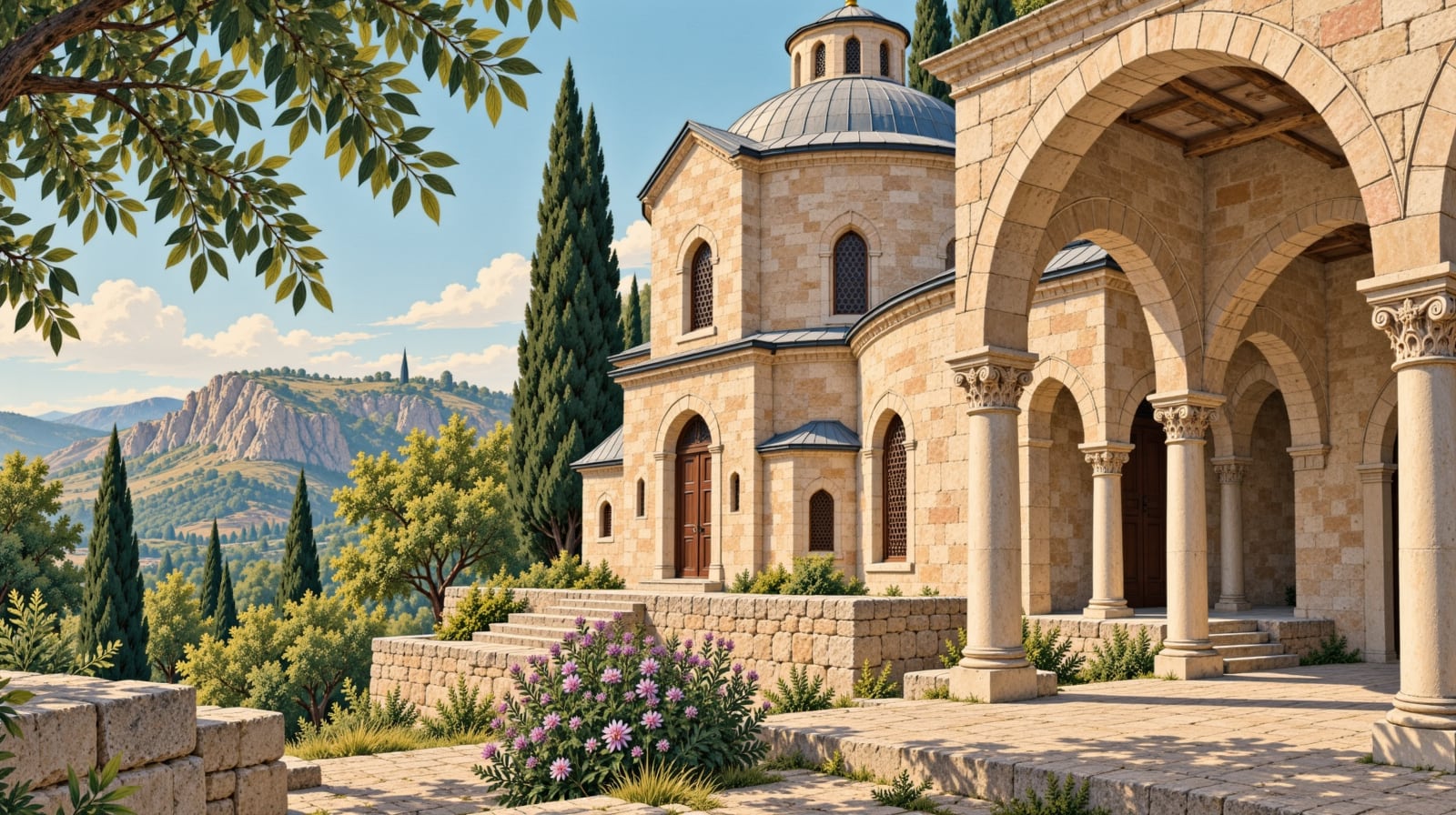 Şiran Çakırkaya Monastery çizimi, Gümüşhane