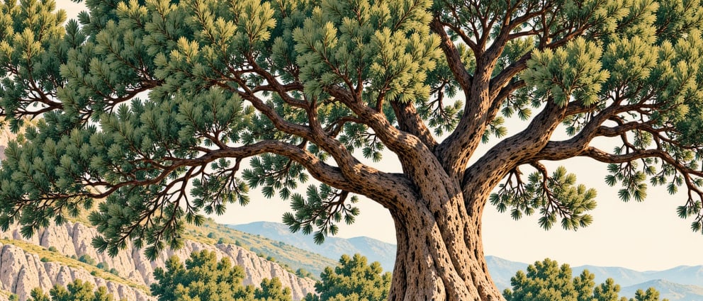 Sırıkyayla Fir Natural Monument çizimi, Düzce