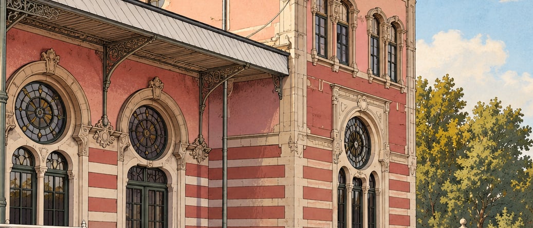 Sirkeci Railway Station T.C.D.D. Museum Art Gallery çizimi, İstanbul