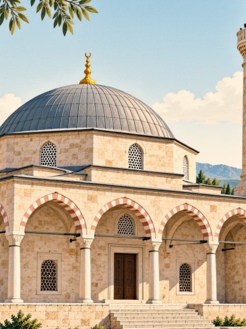 Zeichnung: Sittişah-Sultan-Moschee, Edirne
