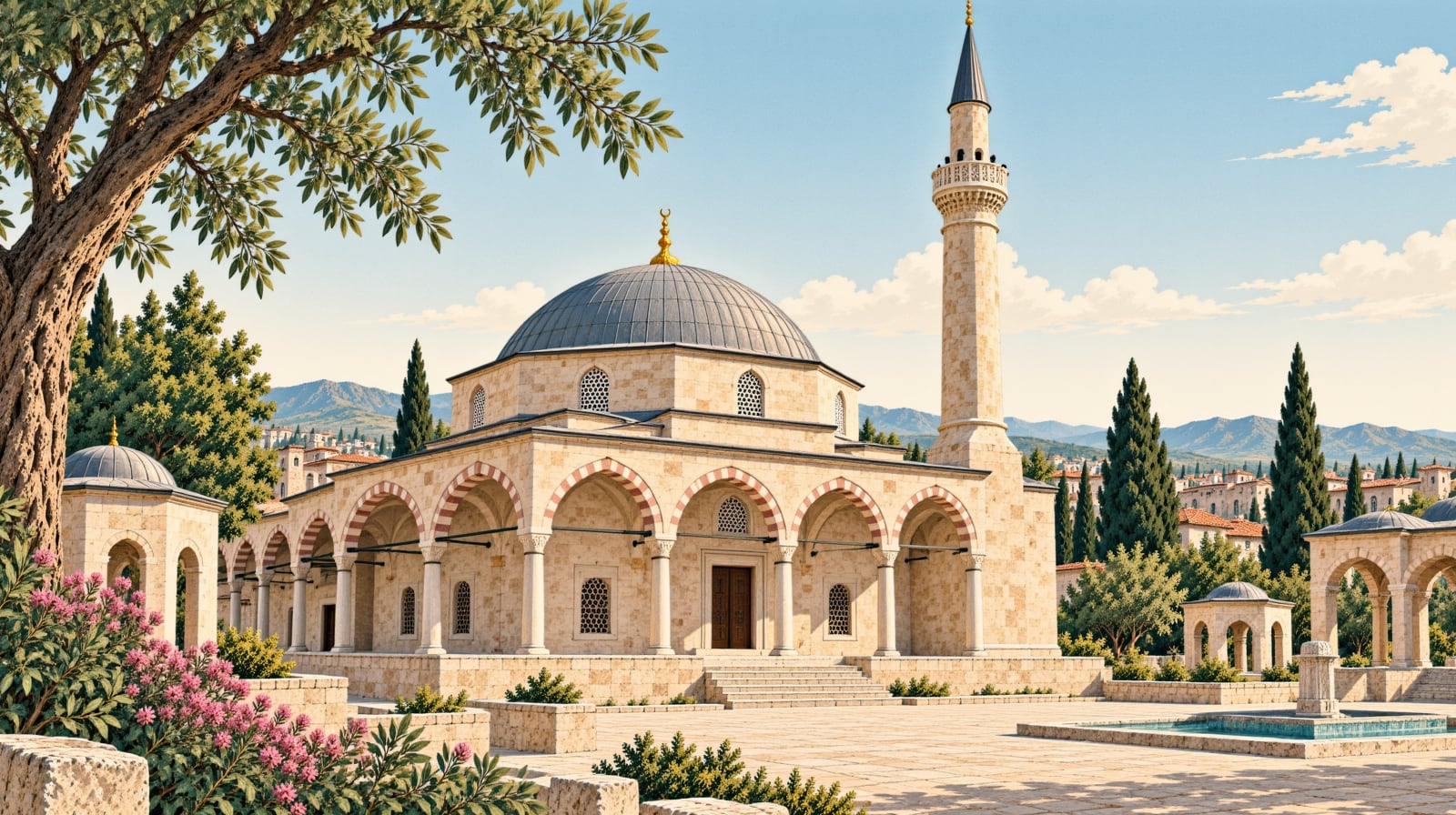 Sittişah Sultan Mosque çizimi, Edirne
