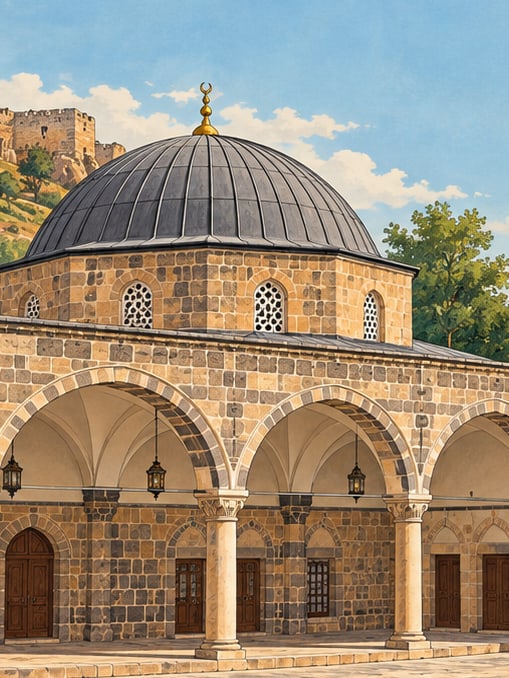 Zeichnung: Siverekli-Mescit / Hz.-Abbas-Moschee, Şanlıurfa
