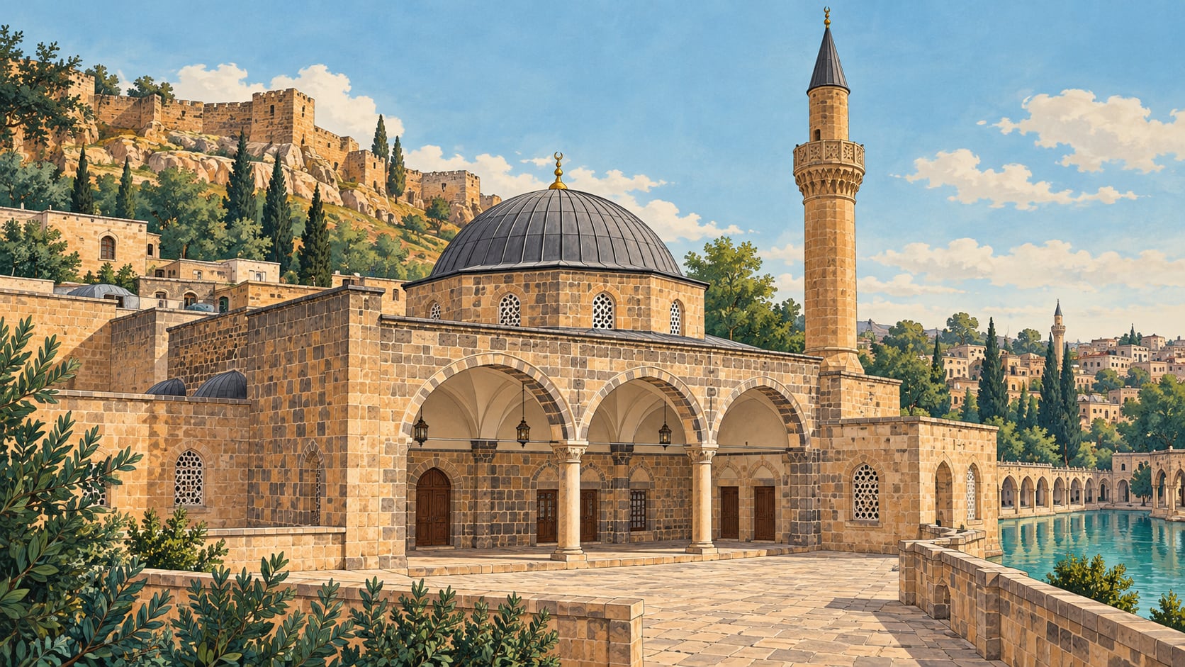 Siverekli Masjid / Hz.abbas Mosque çizimi, Şanlıurfa