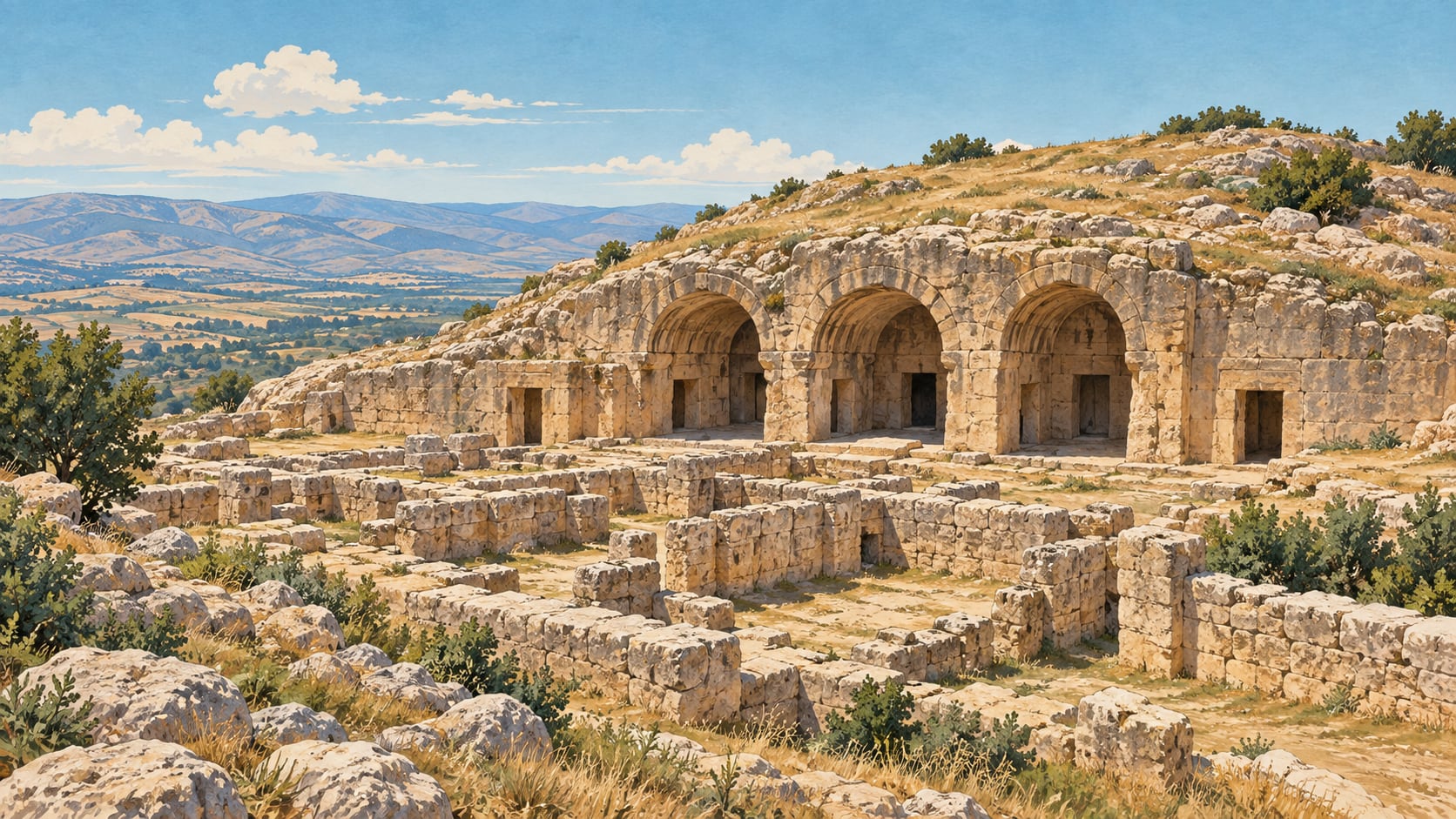 Sofraz Monumental Tomb çizimi, Adıyaman