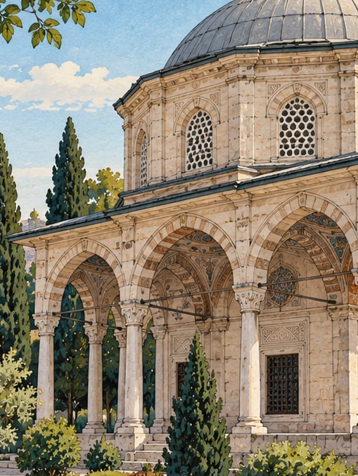 Zeichnung: Sokollu-Mehmed-Paşa-Grabmal, İstanbul