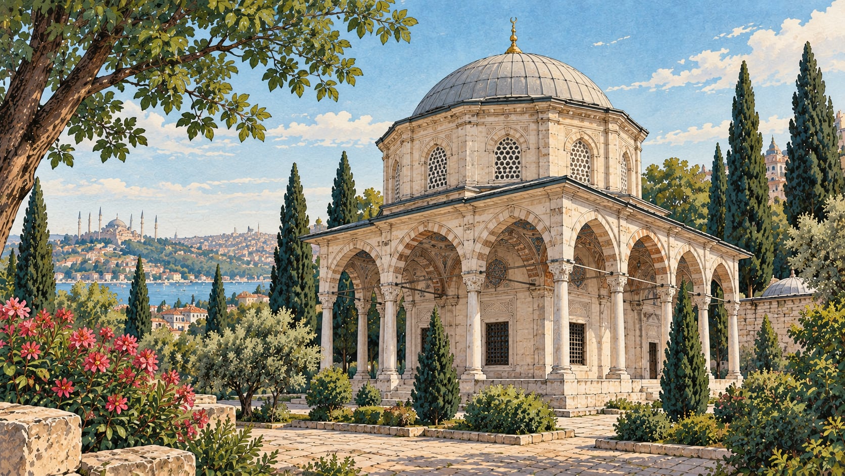 Sokollu Mehmed Paşa Tomb çizimi, İstanbul
