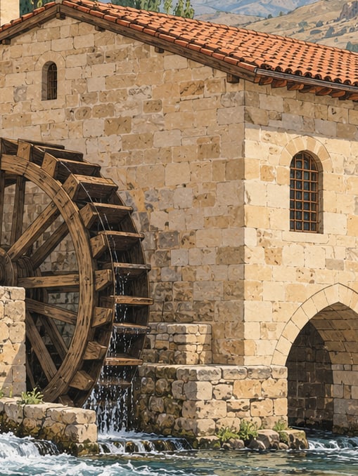 Zeichnung: Somuncu-Baba-Mühle, Sivas