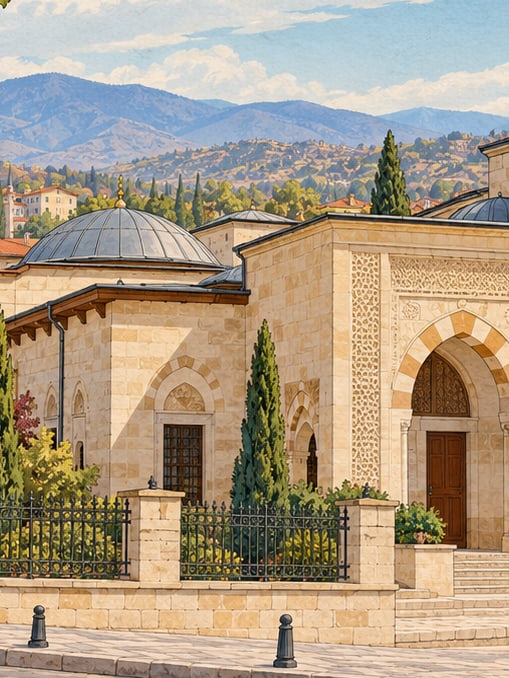 Zeichnung: Museum Somuncu Baba und Hulusi Efendi, Malatya
