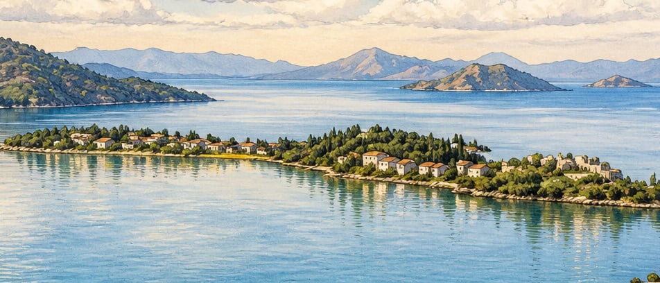 Şövalye Island çizimi, Muğla