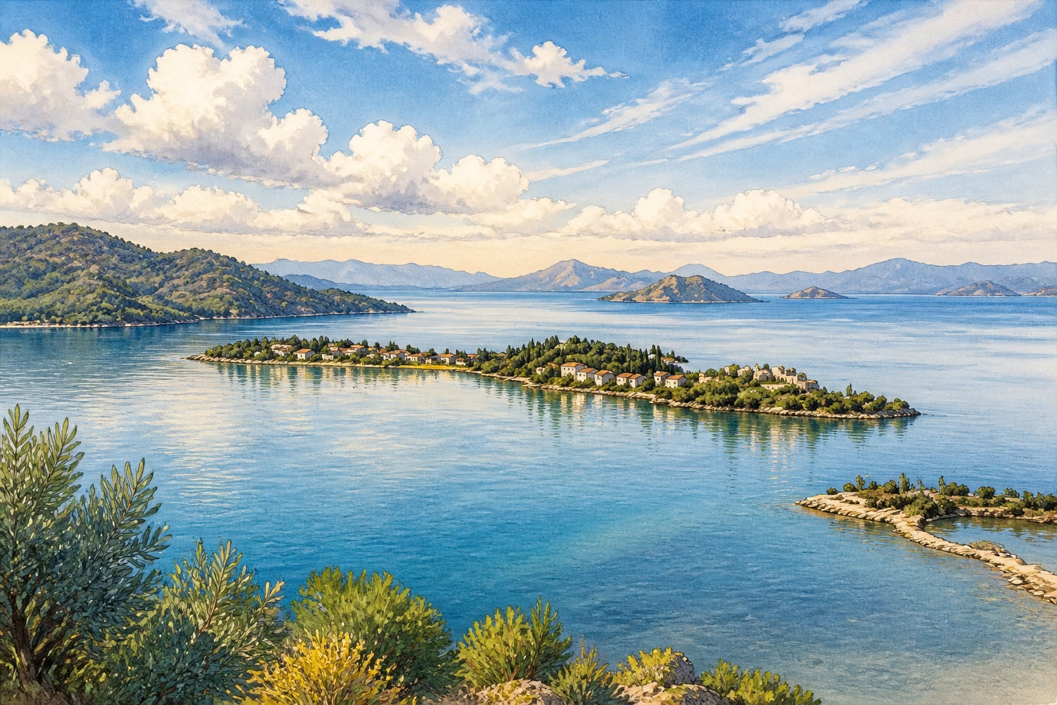 Şövalye Island çizimi, Muğla
