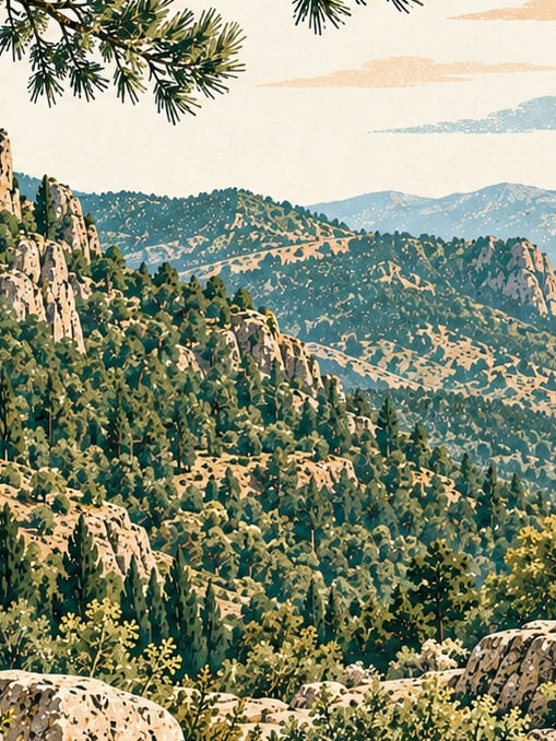 Zeichnung: Spil-Berg-Nationalpark, Manisa