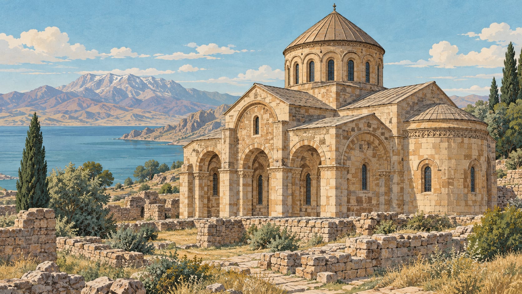 St. Bartholomeus Church çizimi, Van
