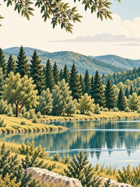 Zeichnung: Naturpark Suadiye, Kocaeli