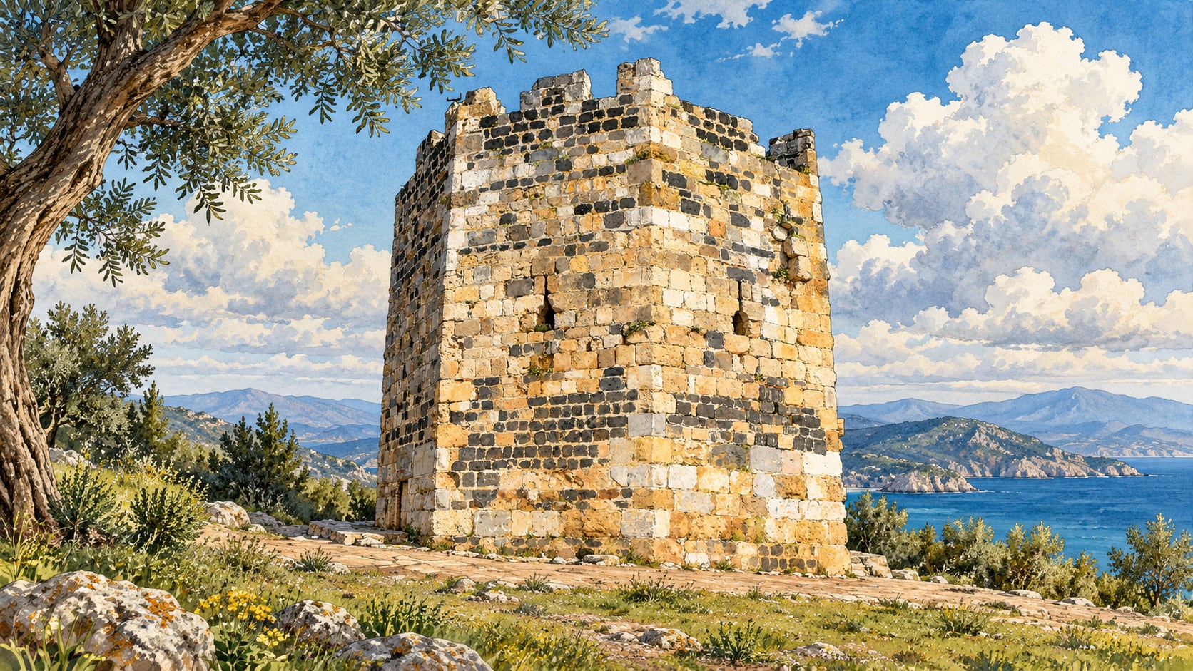 Süleyman Tower çizimi, Adana