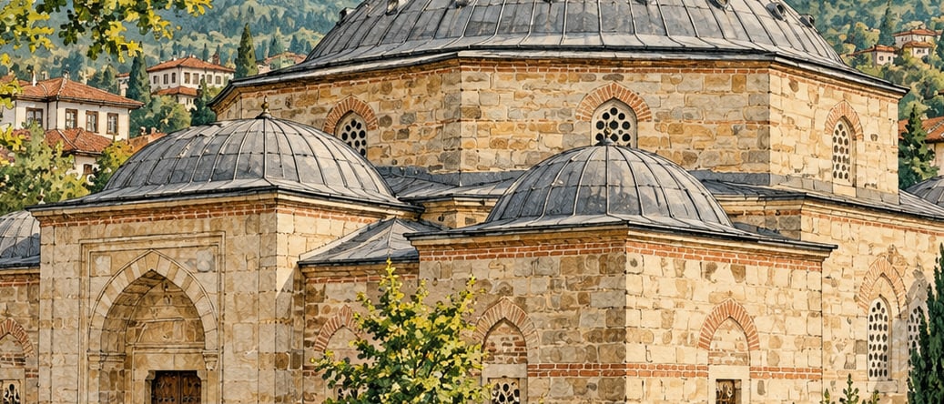 Süleyman Paşa Bath çizimi, Bolu