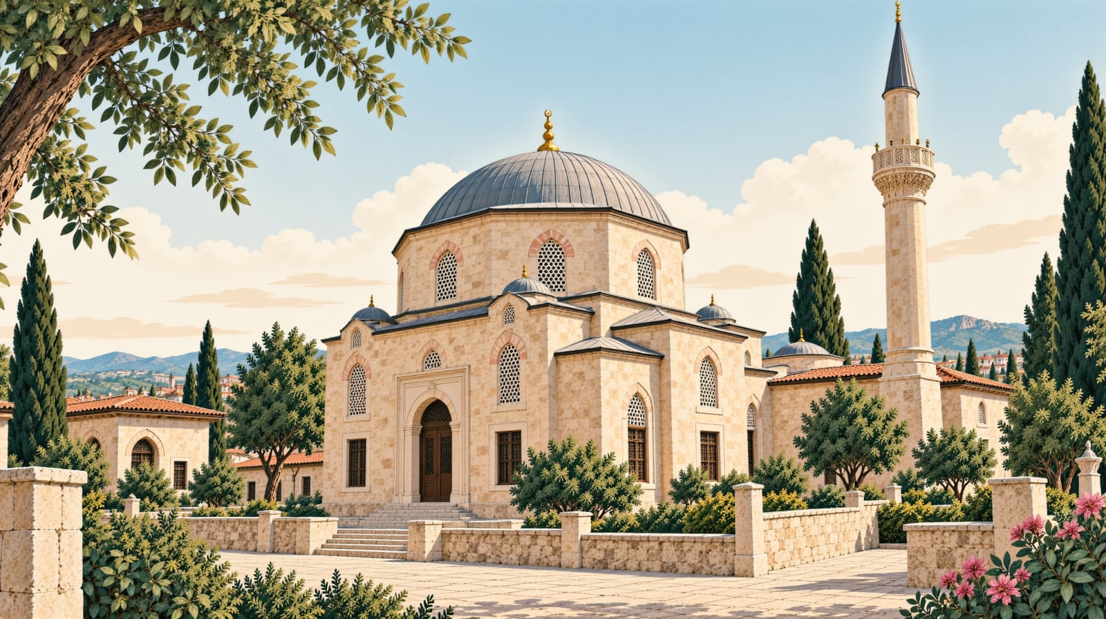 Süleymaniye Mosque çizimi, Edirne