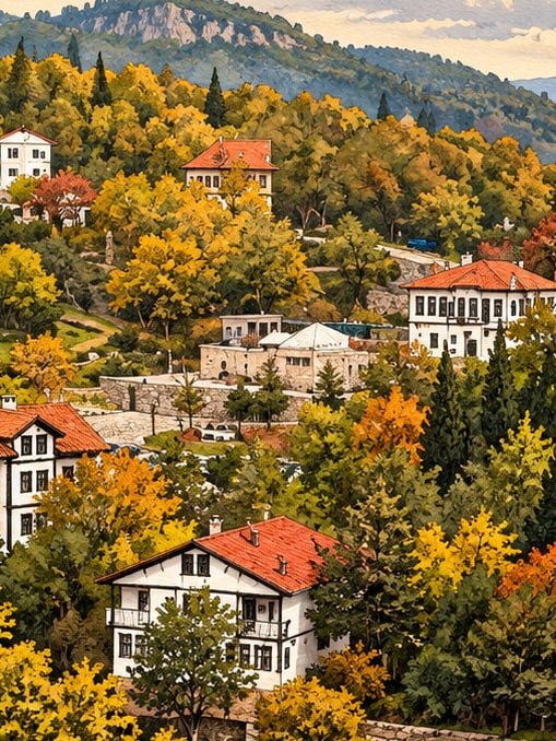 Zeichnung: Süleymaniye Mahallesi / Eski Gümüşhane, Gümüşhane