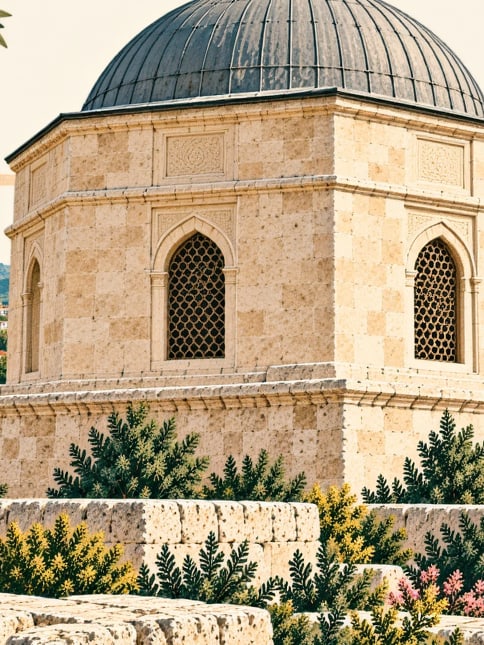 Zeichnung: Sultan-Abdülmecid-Grabmal, İstanbul