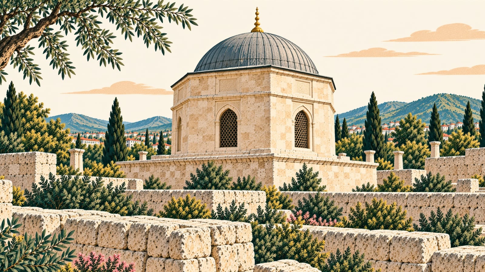 Sultan Abdülmecid Tomb çizimi, İstanbul