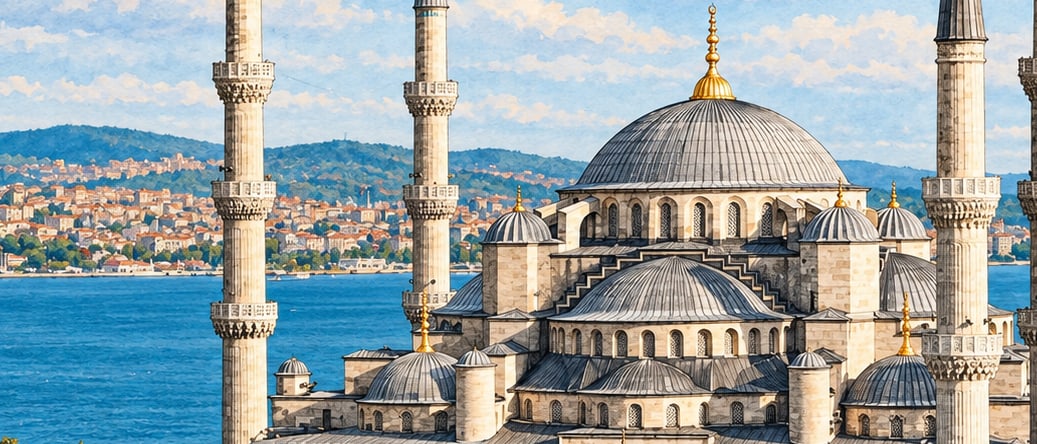 Sultan Ahmed Mosque çizimi, İstanbul