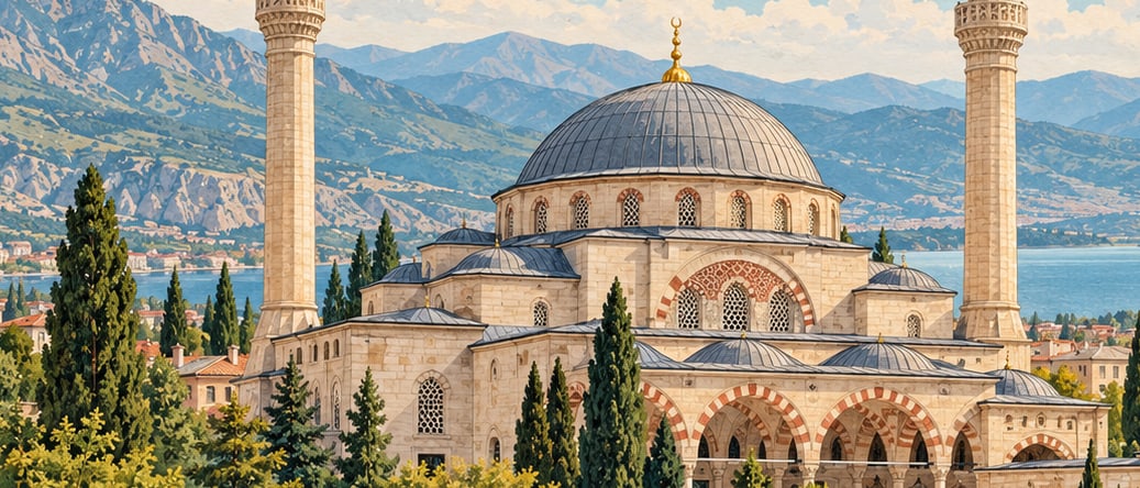 Sultan Fatih Mosque çizimi, Isparta