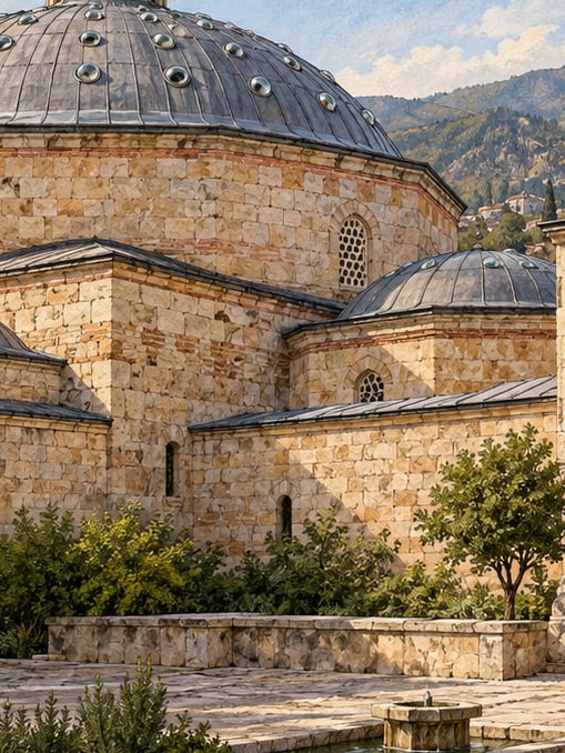 Zeichnung: Sultan-Bad, Tokat