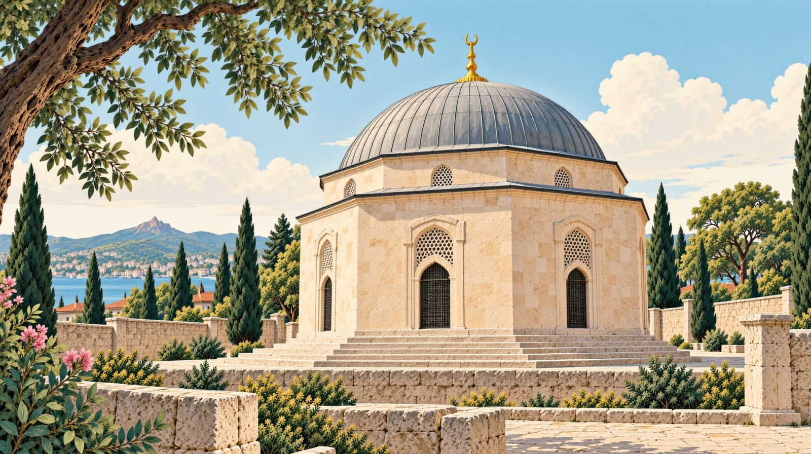 Sultan I.Ahmed Tomb çizimi, İstanbul