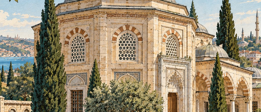 Sultan II.Bayezıd-ı Veli Tomb çizimi, İstanbul