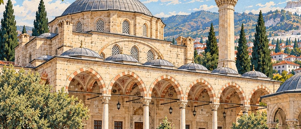 Sultan Murat Mosque çizimi, Denizli