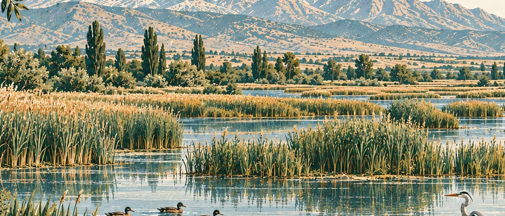 Sultan Sazlığı National Park çizimi, Kayseri