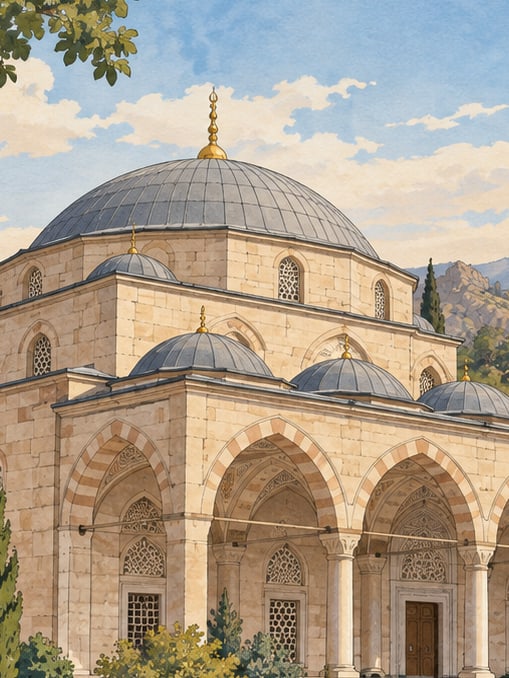 Zeichnung: Sultan-Süleyman-Moschee, Çankırı