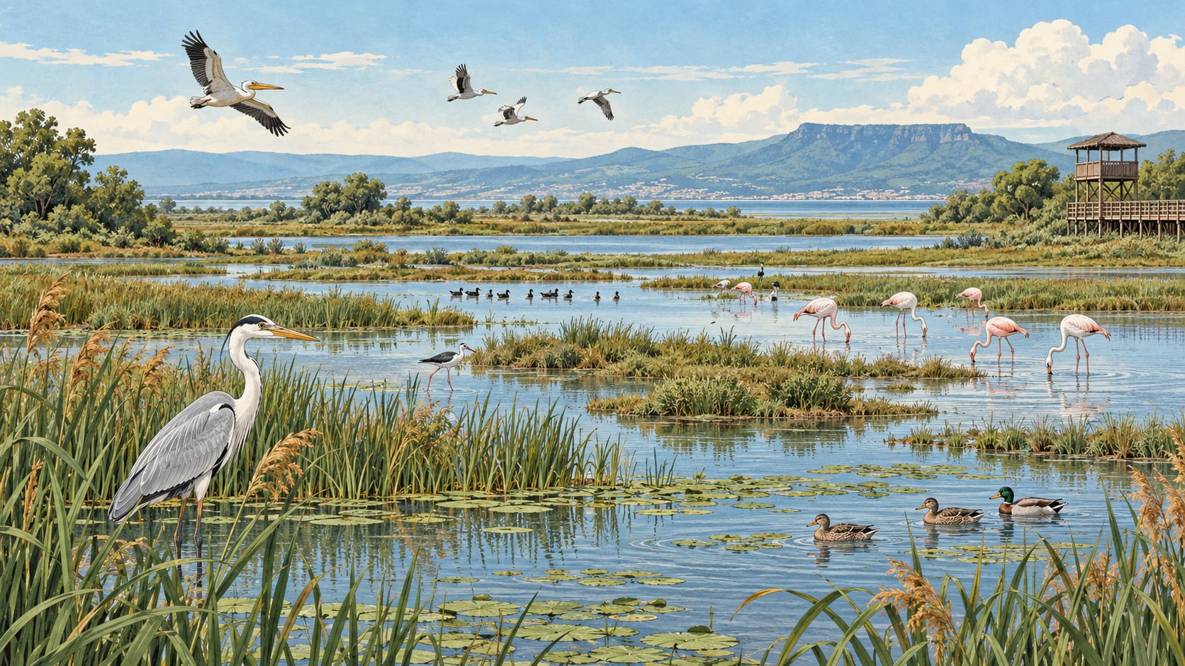 Sultandağı Nature Park çizimi, Afyonkarahisar