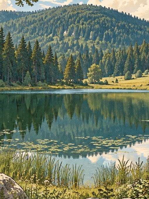 Zeichnung: Naturpark Sülüklügöl, Bolu