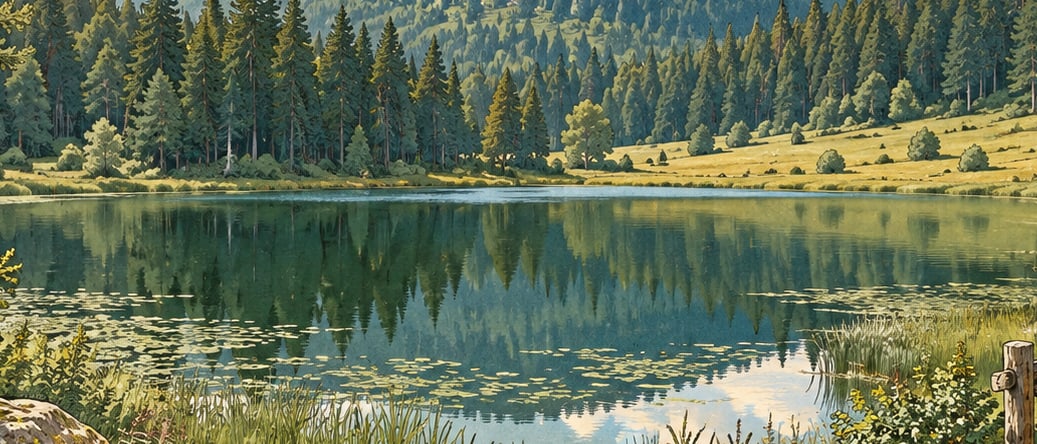 Sülüklügöl Nature Park çizimi, Bolu