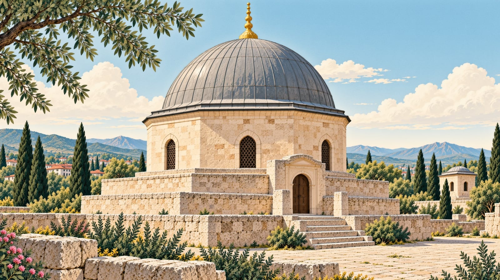 Sümbül Baba Tomb çizimi, Tokat