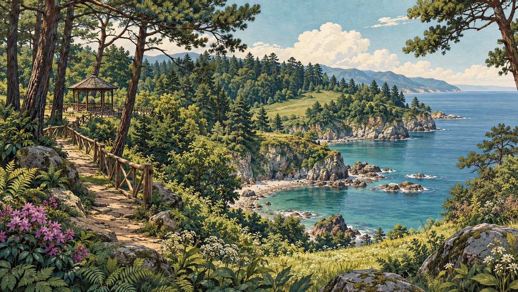 Sürmene Çamburnu Nature Park çizimi, Trabzon