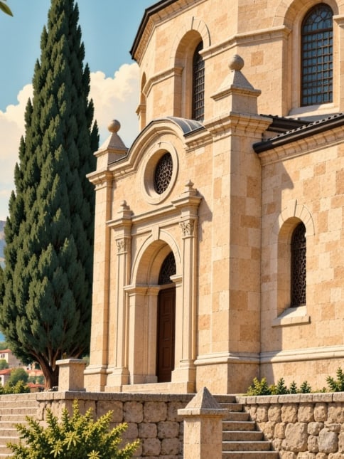 Zeichnung: Kirche Surp Krikor Lusavoriç, Kayseri