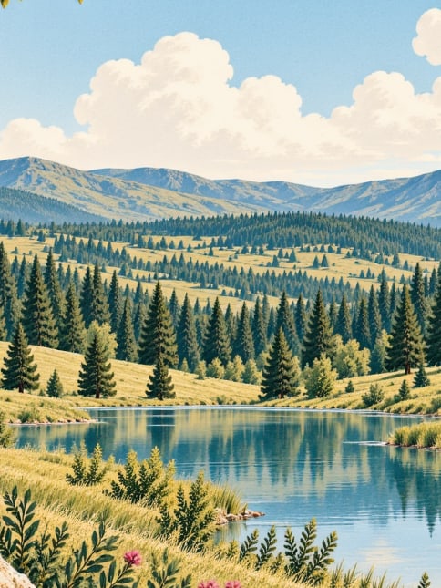 Zeichnung: Naturpark Suuçtu, Bursa