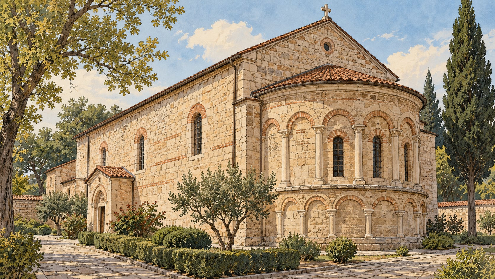 Sweti George Bulgar Church çizimi, Edirne
