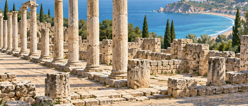 Syedra Archaeological Site çizimi, Antalya