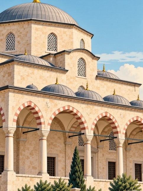 Zeichnung: Tabakhane-Moschee, Kilis