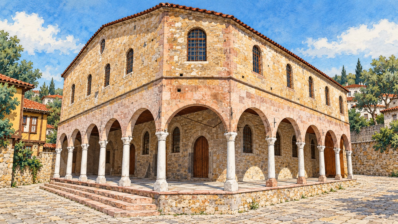 Taksiyarhis Memorial Museum çizimi, Balıkesir