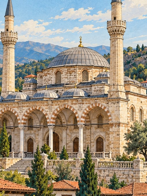 Zeichnung: Takyeciler-Moschee, Tokat